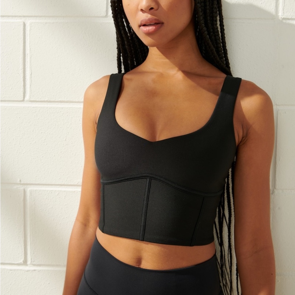 NWT Abercrombie Workout YPB sculptLUX Sweetheart Corset Slim Tank